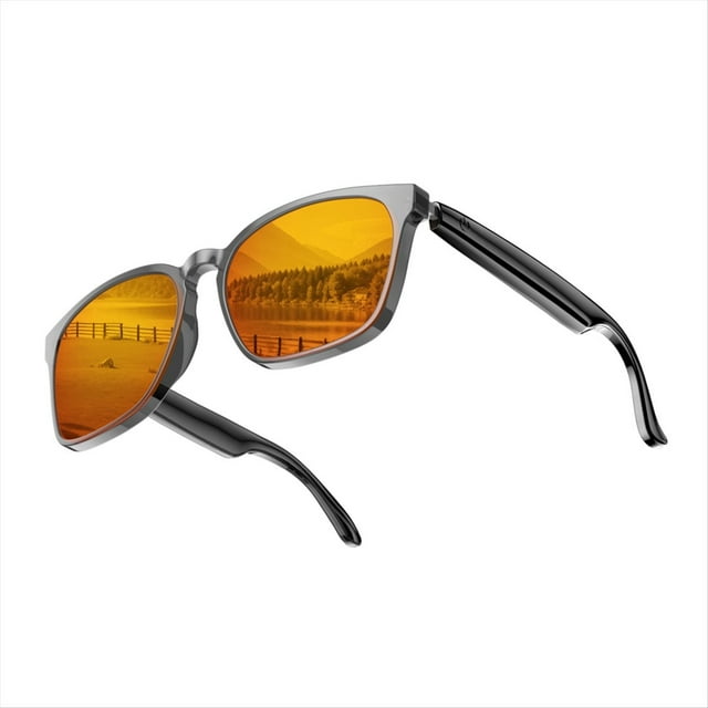 Gafas Inteligentes con IA, Bluetooth 5.4, Altavoz, Traductor de 145 Idiomas en Tiempo Real, Gafas de Sol con IA para Hombre y Mujer C