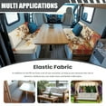 thumbnail image 3 of FOR U DESIGNS Cat Butterfly Leaf Print RV Dinette Cushion Covers Washable Sofa Furniture Protector Stretch RV Couch Cover Include 1 Backrest Covers and 1 Bench Covers, 3 of 7