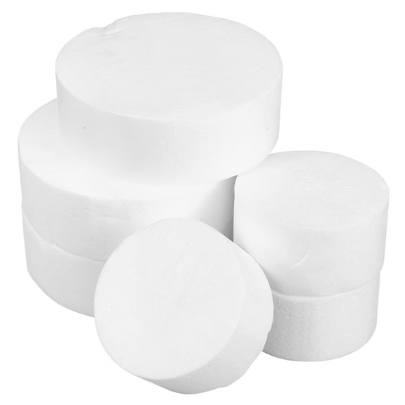 SENSETH Round Cake 6pcs Cake Circle DIY Polystyrene 10CM 15CM Cake Mold Shape for Fondant Cake Displays