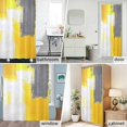 thumbnail image 6 of Graffiti Art Fabric Shower Curtain Yellow Gray Washable Shower Curtains for Bathroom, Waterproof Bath Curtain with Hooks Home Decor 72x72in, 6 of 8