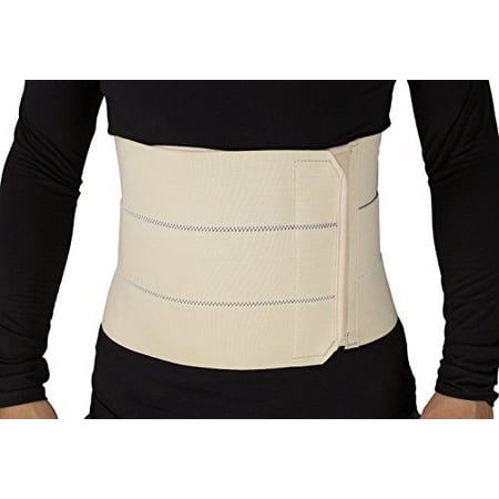 

ObboMed MB-2310NXL 3- Panel Elastic Postpartum Girdle/Postoperative Abdominal Binder Belt Injuries Support Post Pregnancy Post-Surgical Hernia Belly Wrap Brace-Trimming Waist (XL:43-47