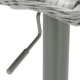 thumbnail image 5 of Comfort 2-Pack Airlift Wicker Bar Stools in Grey, 5 of 8
