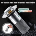 thumbnail image 2 of Bathroom Sink Stopper Hair Catcher, Bathroom Sink Drain Strainer, Pop Up Sink Drain Filter with Removable Stainless Steel Filter Basket Hair Catcher for US Bathroom Sink Stopper Replacement, 2 of 8
