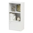 thumbnail image 4 of IRIS 3-Tier Wood Storage Shelf with Door, White, 4 of 7