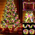 thumbnail image 3 of Navidad Natal Año Nuevo LED cinta de luces de hadas decoración de Navidad DIY lazos de encaje cadena de luces decoración de fiesta, 3 of 4