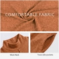 thumbnail image 4 of Cueply Dresses for Women Casual Long Sleeve Fall Spring Mock Neck Pullover Long Dresses with Pockets, 4 of 8