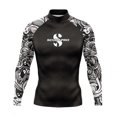 thumbnail image 3 of New Mens Rash Guards Long Sleeve Surf Shirt Surfing Diving Suit UV Protection Tops Skinsuit Swimming Tight Gym Clothes Rashguard 10 XXL Fit 60-65KG, 3 of 6