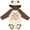 Natural & Brown w Ears, variant on Inktastic My Memaw Loves Me Girl Grandchild Girls Long Sleeve Baby Bodysuit