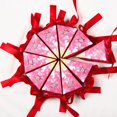 thumbnail image 2 of 10 Piezas Cajas De Dulces Con Cinta De Papel A Triangular Para Principiantes Producción Instrumentos Musicales Rosa roja, 2 of 9