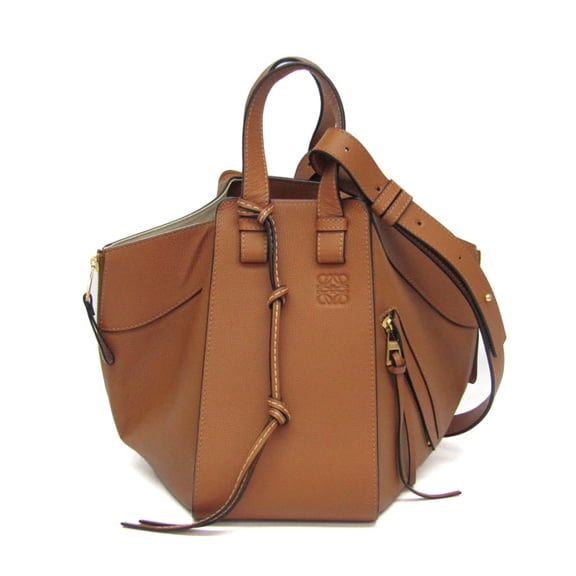 Pre-Owned Loewe Hammock Small Women's Leather Handbag,Shoulder Bag Brown
