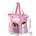 thumbnail image 3 of Fmbmuo Large Beach Tote Bags for Women with 9 Pockets, Mesh Travel Bags for Beach Pool Cruise Quick Dry, 3 of 4