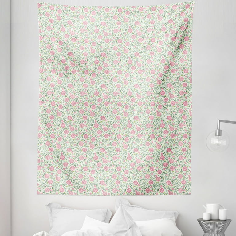 Pink grey online and white tapestry