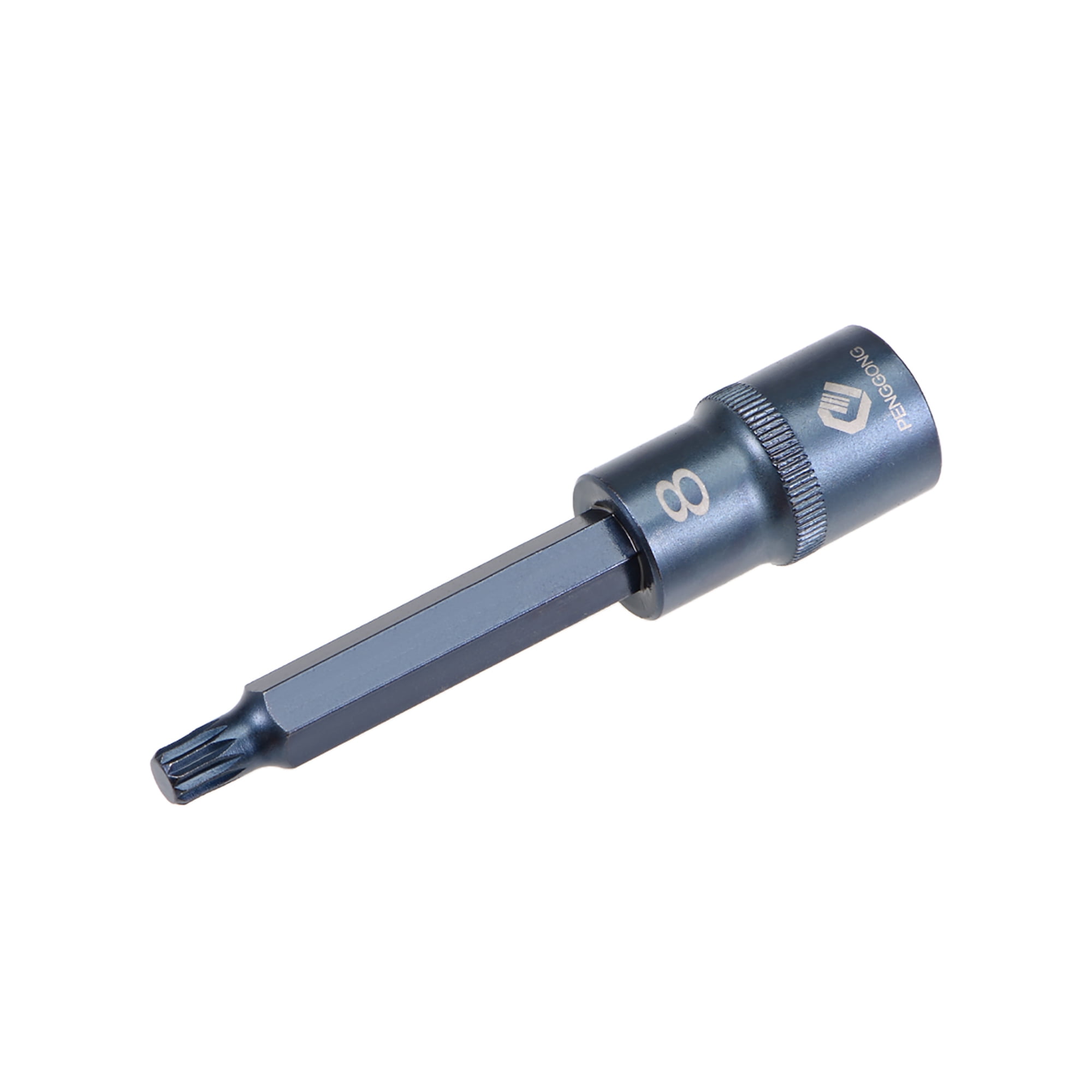1/2Inch Drive x M8 Triple Square Spline Bit Socket, Metric 4 Inch