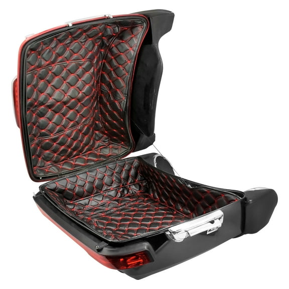 Motocycle King Tour Pack Liner Red Stitching Fit For Harley Touring Glide 14-up