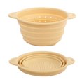 thumbnail image 1 of Cesta De Drenaje Cesta de drenaje plegable de silicona para lavabo de limpieza de frutas y verduras (color albaricoque L) Ehuebsd Libre de BPA, 1 of 7