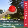 thumbnail image 6 of MYKUJA 12Pcs Outdoor Pickleball Balls 40Holes Pickleball Accessories Red, 6 of 6