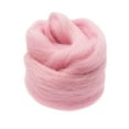 thumbnail image 2 of Handmade 10g Pink Wool Materials Roving Fibre For Felting Crafting Doll Making Pink 1, 2 of 5