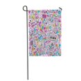 thumbnail image 1 of LADDKE Pattern Music Rock and Roll Star Groovy Doodles Teen Flower Garden Flag Decorative Flag House Banner 12x18 inch, 1 of 1