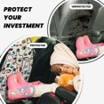 thumbnail image 4 of Fuzoiu Aabstract Eyes Print 2 Pack Kick Mat Back Seat Protector With 3 Storage Pockets, Universal Car Seat Back Organizer For Kids Pets, Waterproof Backseat Protector For Most Car, 4 of 8