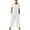 White, variant on Diufon Women Cotton Linen Overalls Short Sleeve Crewneck Romper Pockets Solid Color Elastic Waist Jumpsuit