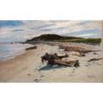 thumbnail image 3 of Herman Hartwich 18x12 Black Modern Framed Museum Art Print Titled - Cape Cod, Beach (1894), 3 of 5