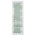 thumbnail image 3 of Teclas De Teclado, Mano De Obra Exquisita Accesorios De Computadora Diseño Ergonómico Para La Mayoría De Los Teclados Mecánicos ANGGREK Queso Blanco Caracteres Verdes, 3 of 8
