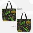 thumbnail image 3 of Naloa Carnival Mardi Gras3 Tote Bag for Women, Foldable Tote Bag With Zipper, Large Shoulder Bag, Top Handle Handbag for Travel, Work, Shopping, 3 of 9