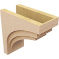 thumbnail image 5 of 10"W x 20"D x 20"H Classic Rockford Rough Cedar Woodgrain TimberThane Corbel, Primed Tan, 5 of 6