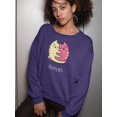 thumbnail image 2 of Gemini Cat Design Sweatshirt Women -Image by Shutterstock, Female Large, 2 of 4