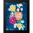 thumbnail image 2 of Vess, June Erica 12x14 Black Modern Framed Museum Art Print Titled - Paintbox Floral I, 2 of 5