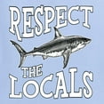 thumbnail image 6 of Wild Bobby Respect The Locals Save Our Oceans Shark Animal Lover Women Graphic Tee, Light Blue, Medium, 6 of 6
