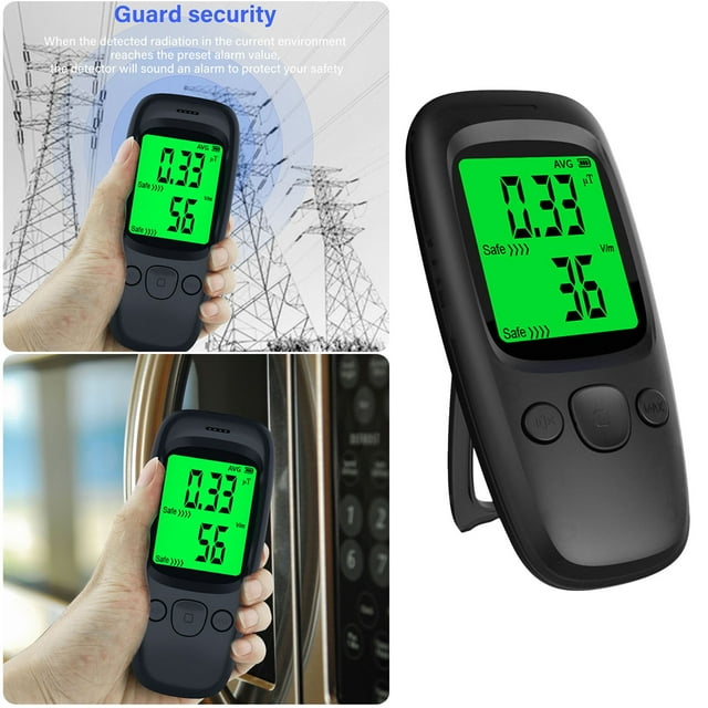 Boreal Craft Rapporteur Portable à Main LCD Numérique Rayonnement Électromagnétique (Piles Alimentées 2*AA Piles Non Incluses) pour Clair avec Panneau de Surintendant Poteau Trou Jauge en Mousse Plaques Tournantes