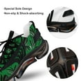 thumbnail image 7 of Plant Green Black Dress Walking Shoes for Men Woman Lightweight Tennis Fashion Elastic Sports Shoes Cushion Basketball Shoes, 7 of 7