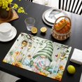 thumbnail image 3 of Easter Gnomes Placemats Set of 8, Spring Watercolor Eggs Flower Wood Grain Placemats for Dining Table, Place Mats for Kitchen Tabletop, Waterproof Wipeable Dining Table Mats Set, 3 of 9