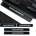 thumbnail image 1 of 4-Piece Car Door Window Protector Carbon Fiber Leather Sticker for Ford Maverick-, 1 of 4