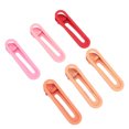 thumbnail image 4 of Unique Bargains Women's Classic Fashion Hair Clips 6 Pcs Pink Orange, 4 of 5