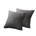 thumbnail image 2 of Toystoory 2 piezas de fundas de almohada para sala de estar, cama, funda de almohada cuadrada decorativa, funda de cojín para coche, suministros Decoración del hogar Gris oscuro, 2 of 6