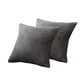 thumbnail image 2 of Toystoory 2 piezas de fundas de almohada para sala de estar, cama, funda de almohada cuadrada decorativa, funda de cojín para coche, suministros Decoración del hogar Gris oscuro, 2 of 6