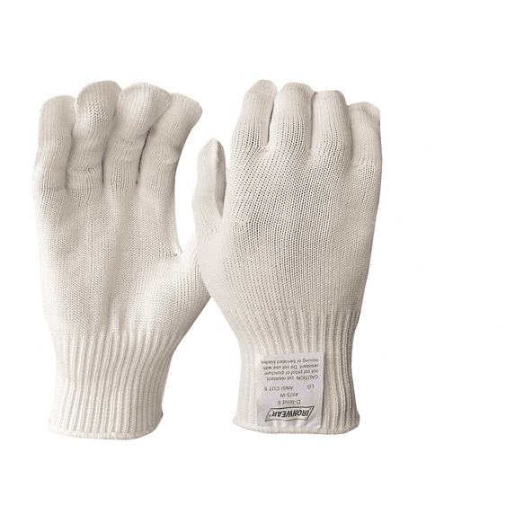 Cut Resistant - ANSI Cut Level A6 - White Gloves, 1 Pair (3XL)