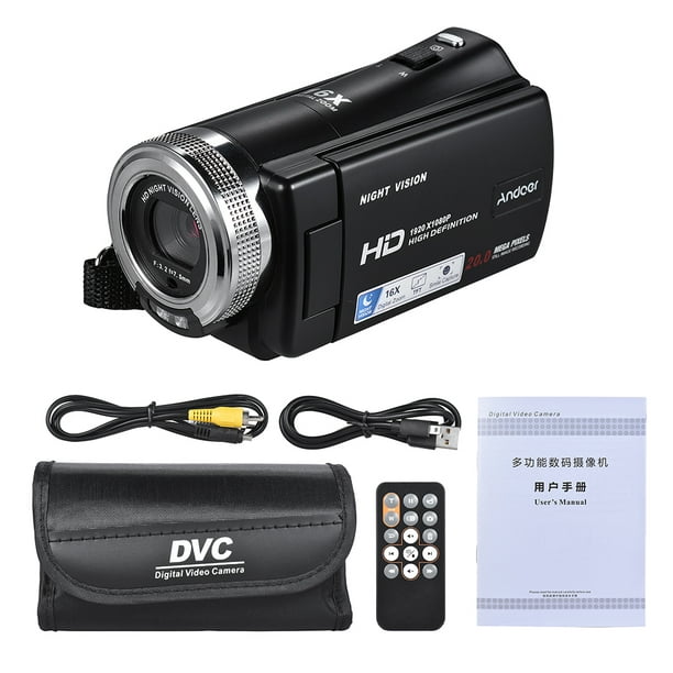 Caméscope numérique portable Full Hd Caméscope Support 32g Carte