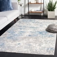 thumbnail image 2 of SAFAVIEH Lagoon Ainsley Abstract Area Rug, Ivory/Blue, 6'7" x 6'7" Square, 2 of 8