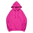 thumbnail image 6 of Hoodie Women Oversized Womens Sweatshirt Casual Lightweight Daily Cropped Women's Pullover Solid Color Raglan Sleeve Comfortable Warm Hooded Jacket For Everyday Wear, 6 of 7