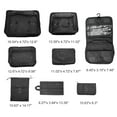 thumbnail image 2 of Unique Bargains 8 Pcs Portable Packing Cube Set for Luggage Black, 2 of 6
