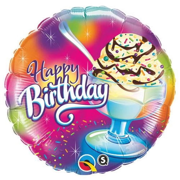 LOONBALLOON Sweets-candy Balloons, 18″ BIRTHDAY ICE CREAM SUNDAE