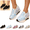 White, variant on Womens Shoes Rhinestone Comfortable Platform Slip on Shoes Fashion Flat Hidden High Heels Non-Slip Sneakers