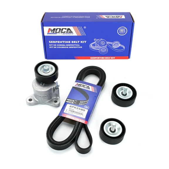 MOCA AUTOPARTS Serpentine Belt Component Kit Automotive Replacement Belts, for Dodge Journey