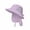 1pack-purple, variant on Children's Wide Brim Sun Hat with Neck Flap - UPF 50+ UV Protection Bucket Safari Hat for Outdoor Boys & Girls