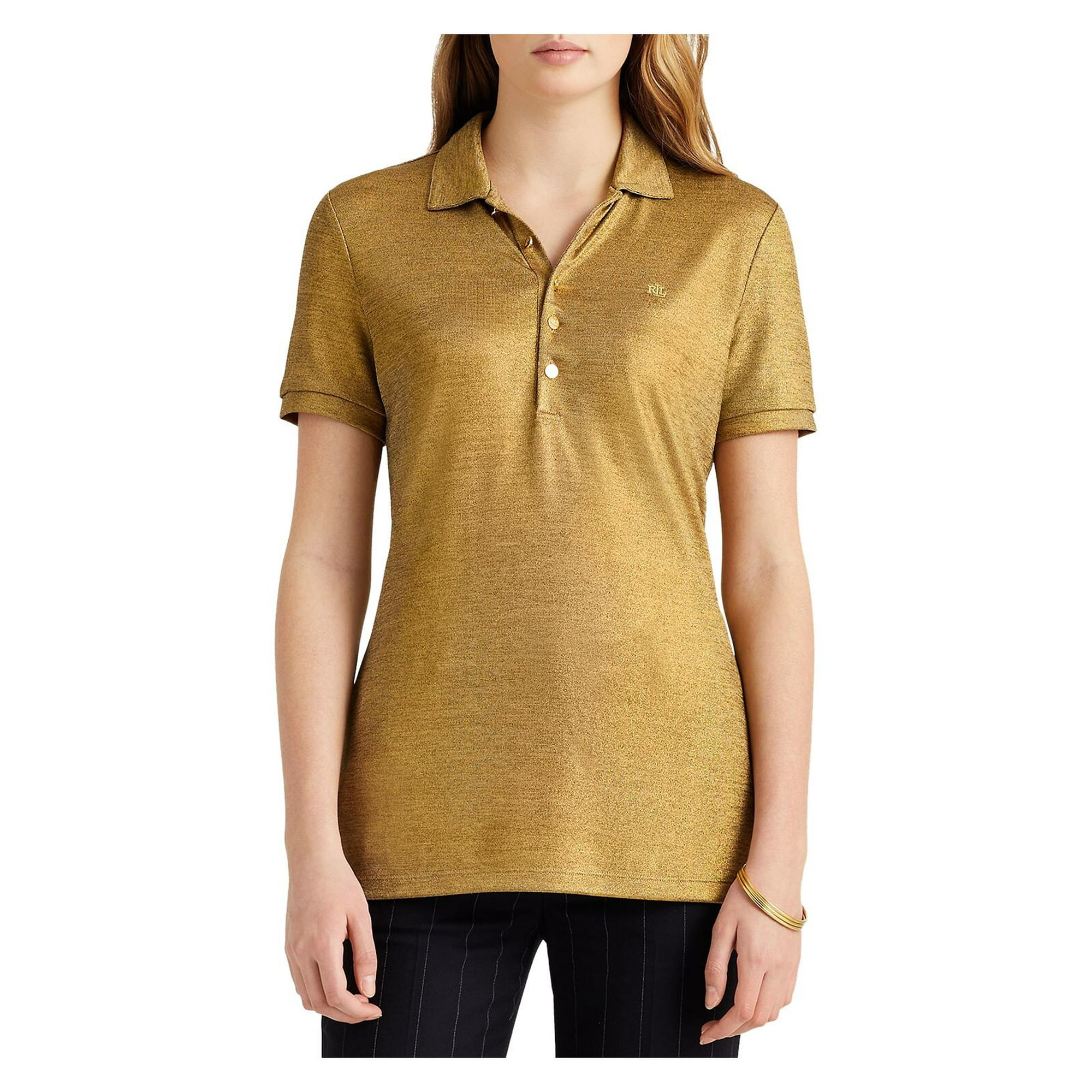 Gold ralph lauren polo shirt hotsell