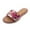 PINK, variant on COM STAR Women's Flat Sandals Fashion Glitter Slip Shoes Flat Sandals Open Toe Rhinestone Slippers Glitter Glitter Casual Sandals For Summer Daily Party,Sizes 6-10