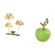 thumbnail image 5 of Estatua de figura,Estatuas de hojas y flores de metal,esculturas decorativas,Figuras decorativas para el hogar,para estante,mesa o vitrina.,Estatua,Estatua de fruta artificial Escultura, 5 of 8
